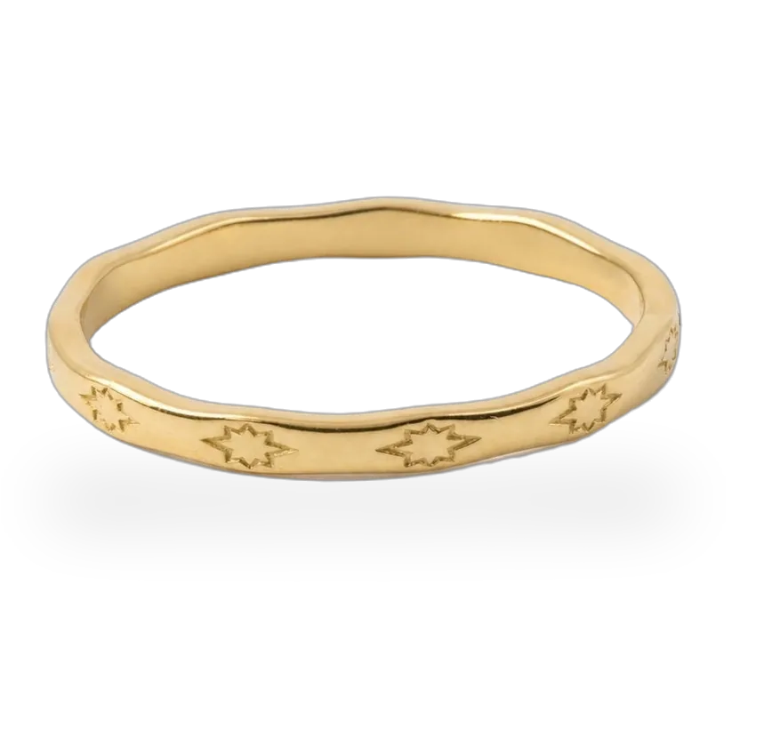Sun Loop Ring — 18k gold plated stainless steel ring by Stylr